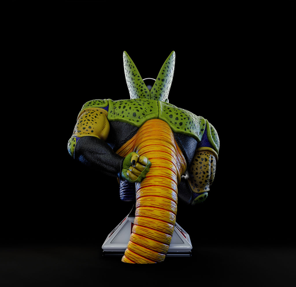 Buste Cell Forme Parfaite – Dragon Ball Z – Statue Résine 3D Haute Définition