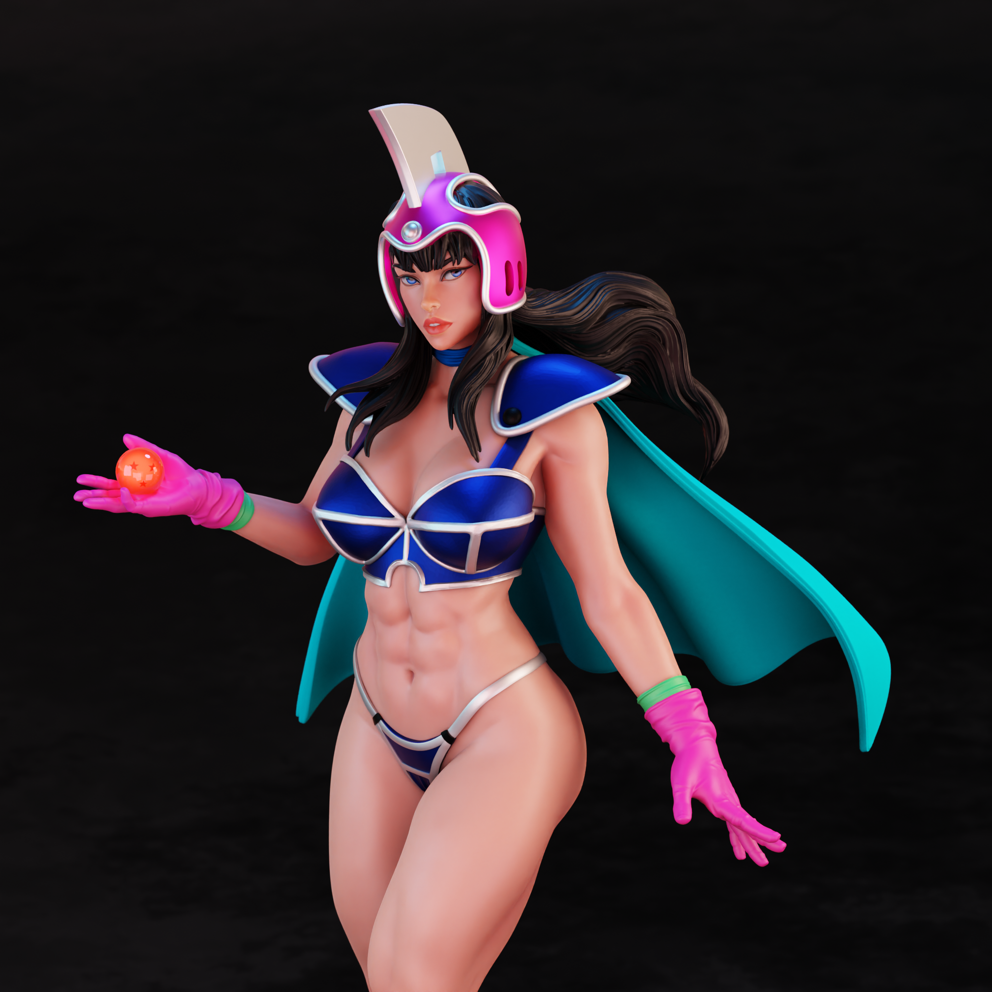 Black Window Figurine