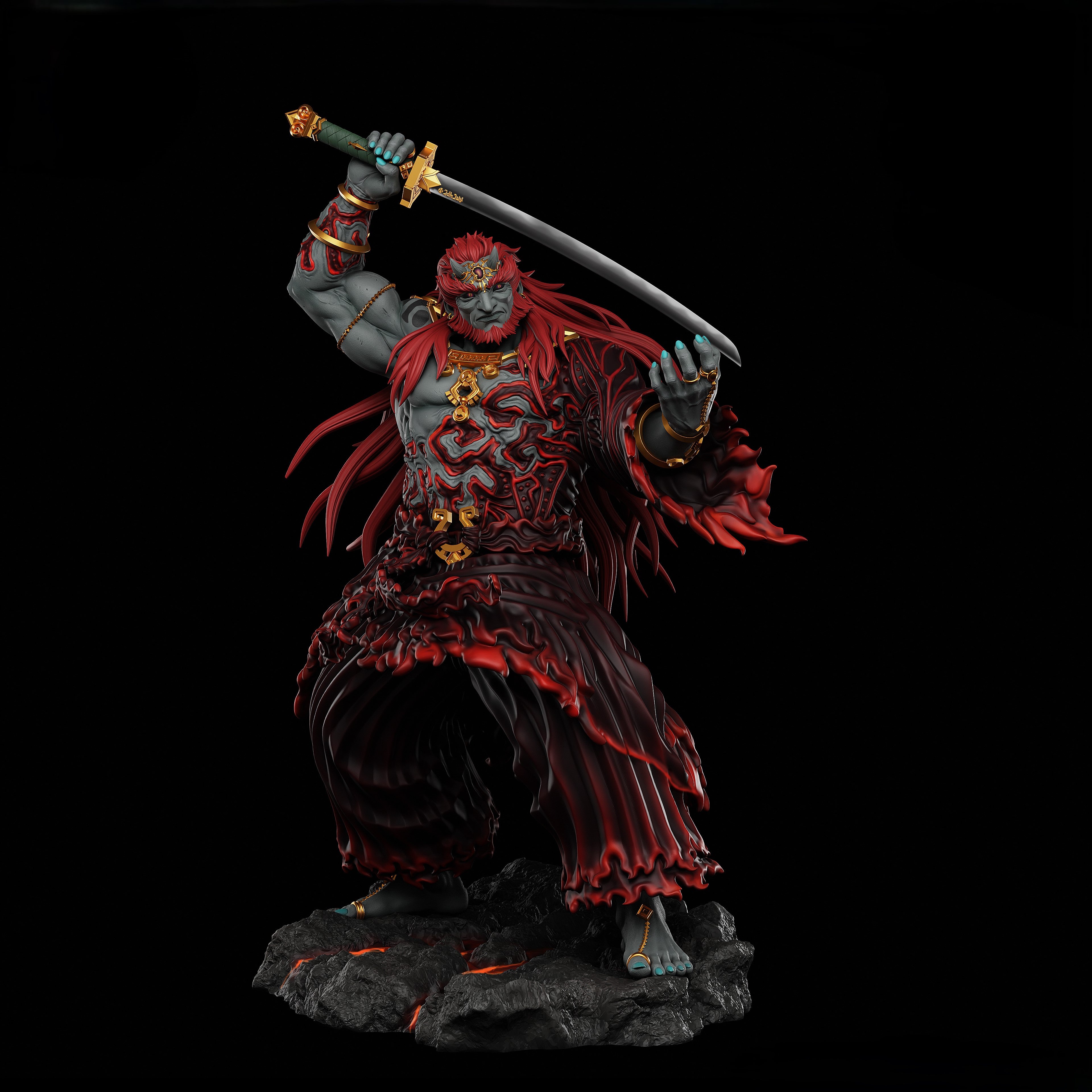 Black Window Figurine