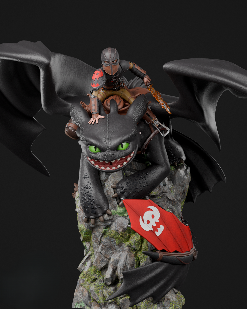 Black Window Figurine