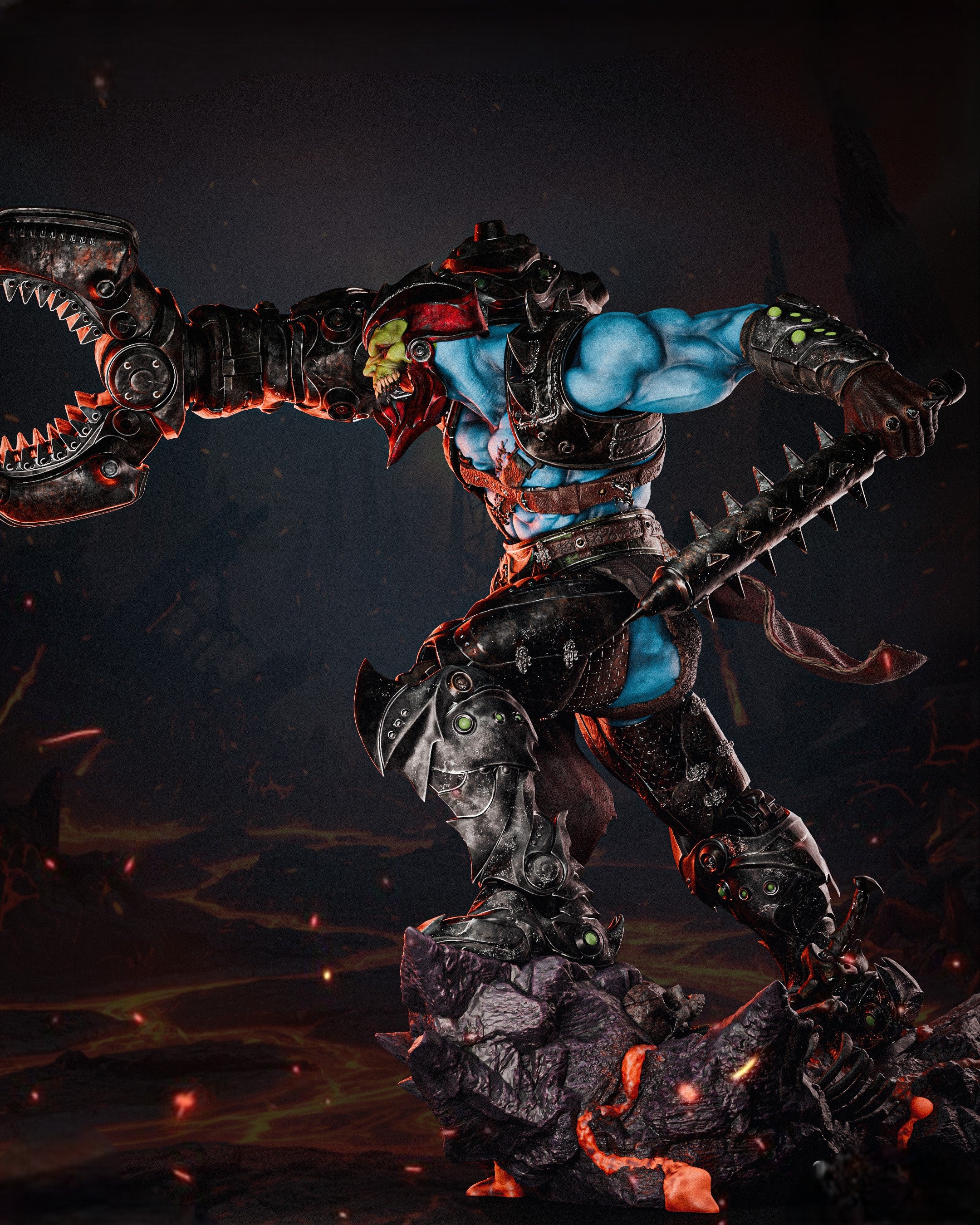 Figurine Trap Jaw – Masters of the Universe | Statue de Collection en Résine IR3D