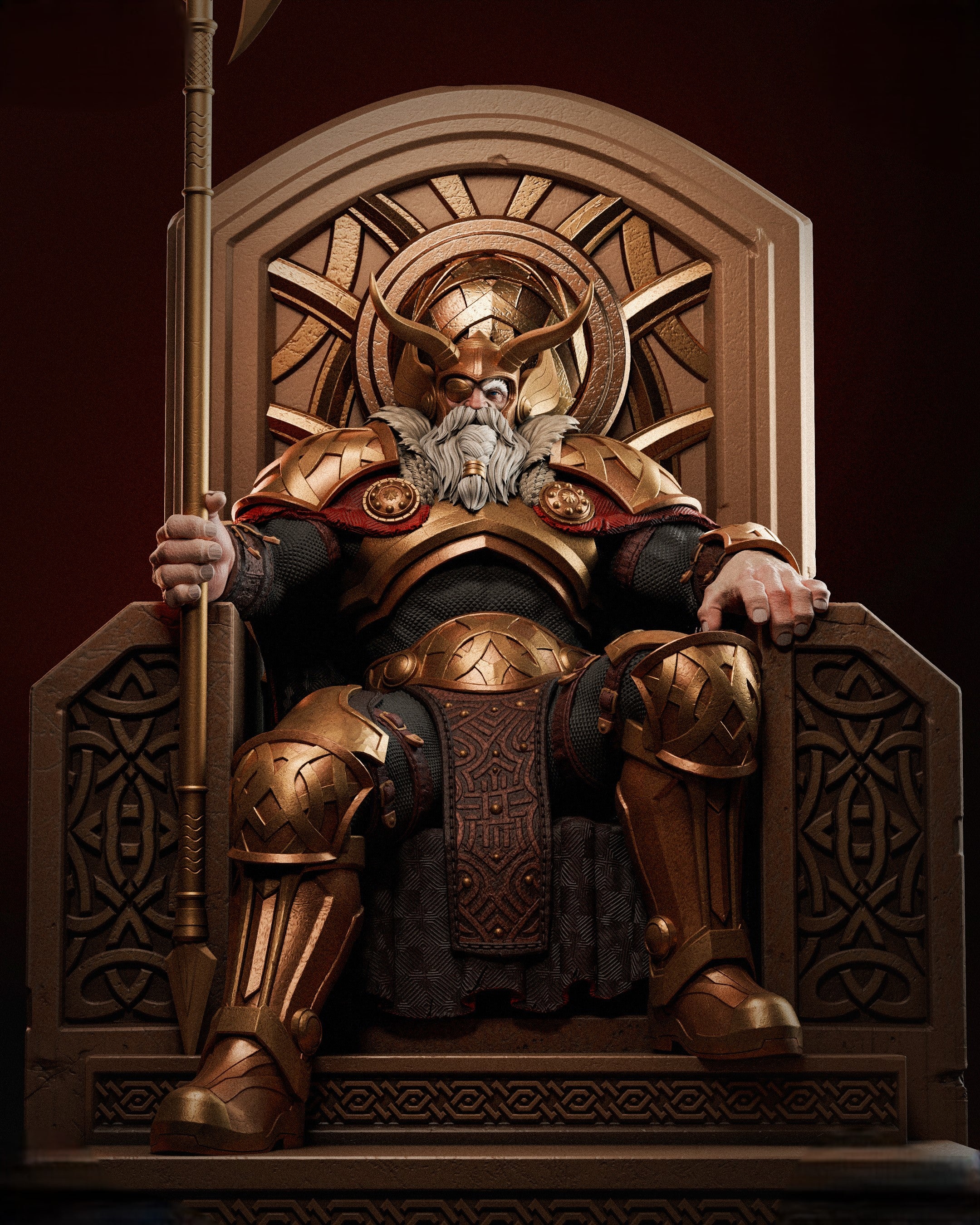 Figurine Odin – Statue Collector Inspirée du Père de Tous