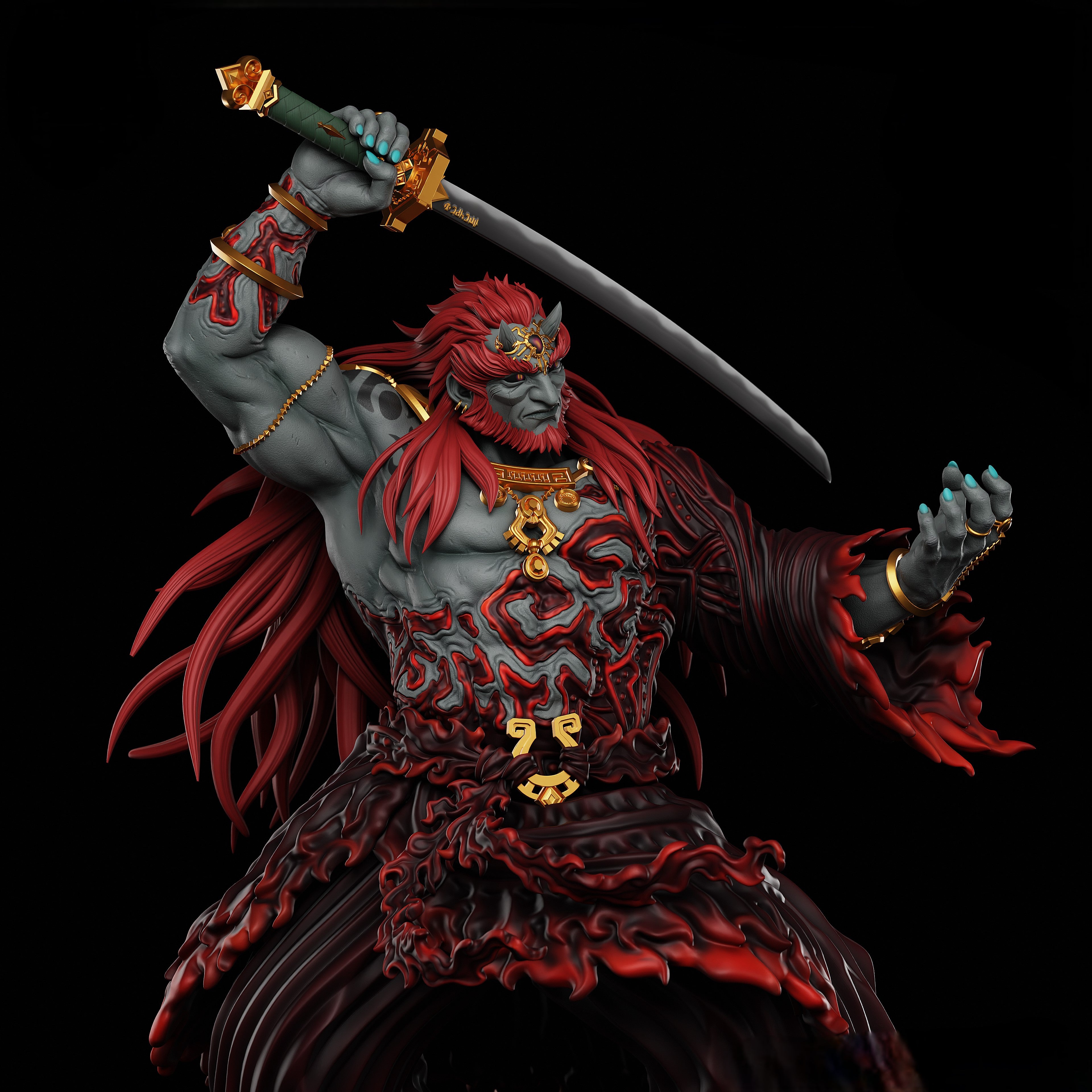Black Window Figurine