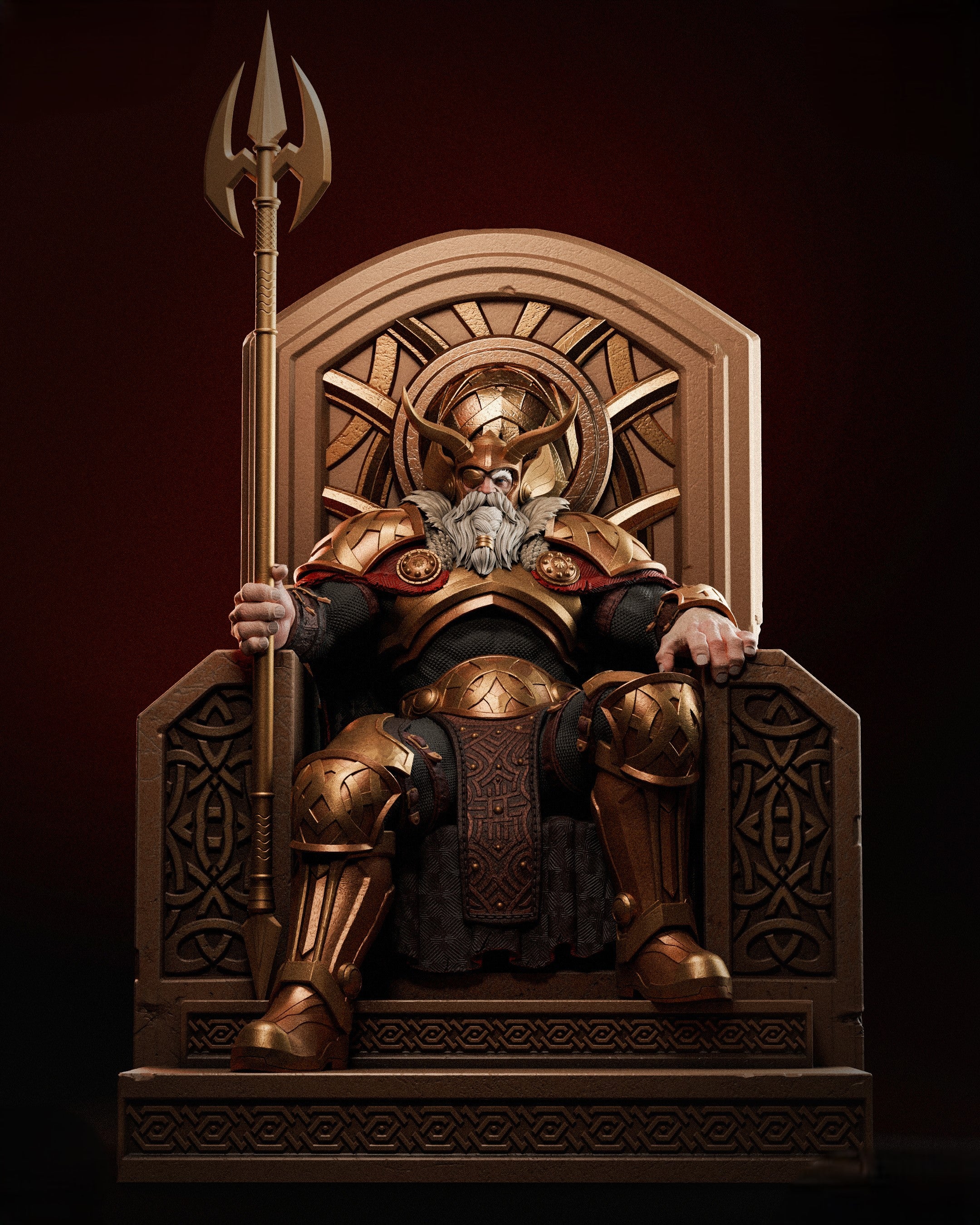 Figurine Odin – Statue Collector Inspirée du Père de Tous