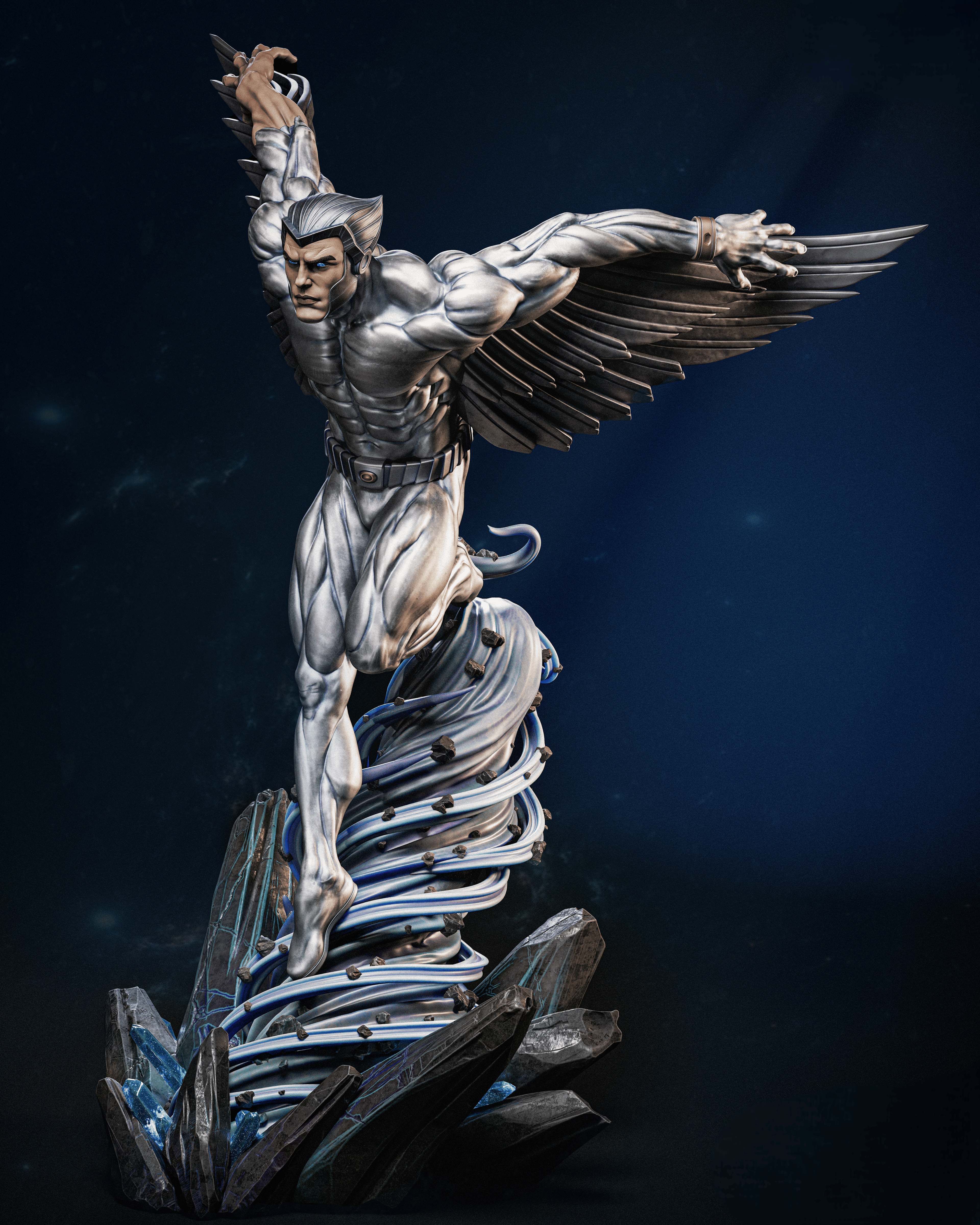 Figurine Hawkman – Statue Collector Inspirée du Guerrier Ailé