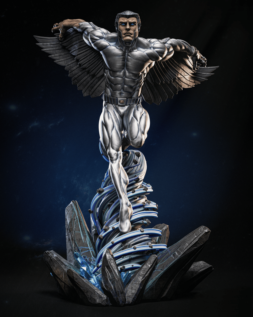 Figurine Hawkman – Statue Collector Inspirée du Guerrier Ailé