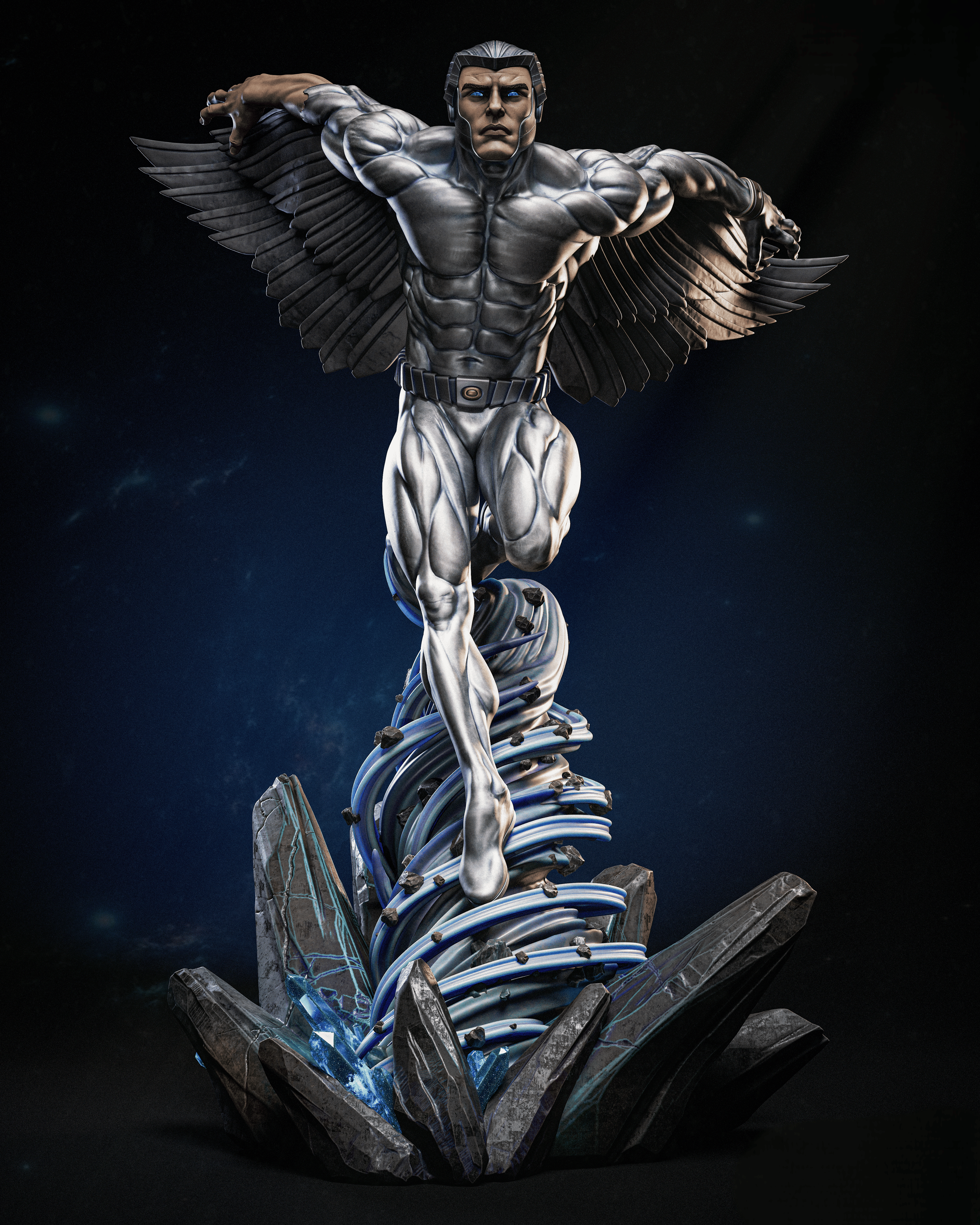 Figurine Hawkman – Statue Collector Inspirée du Guerrier Ailé