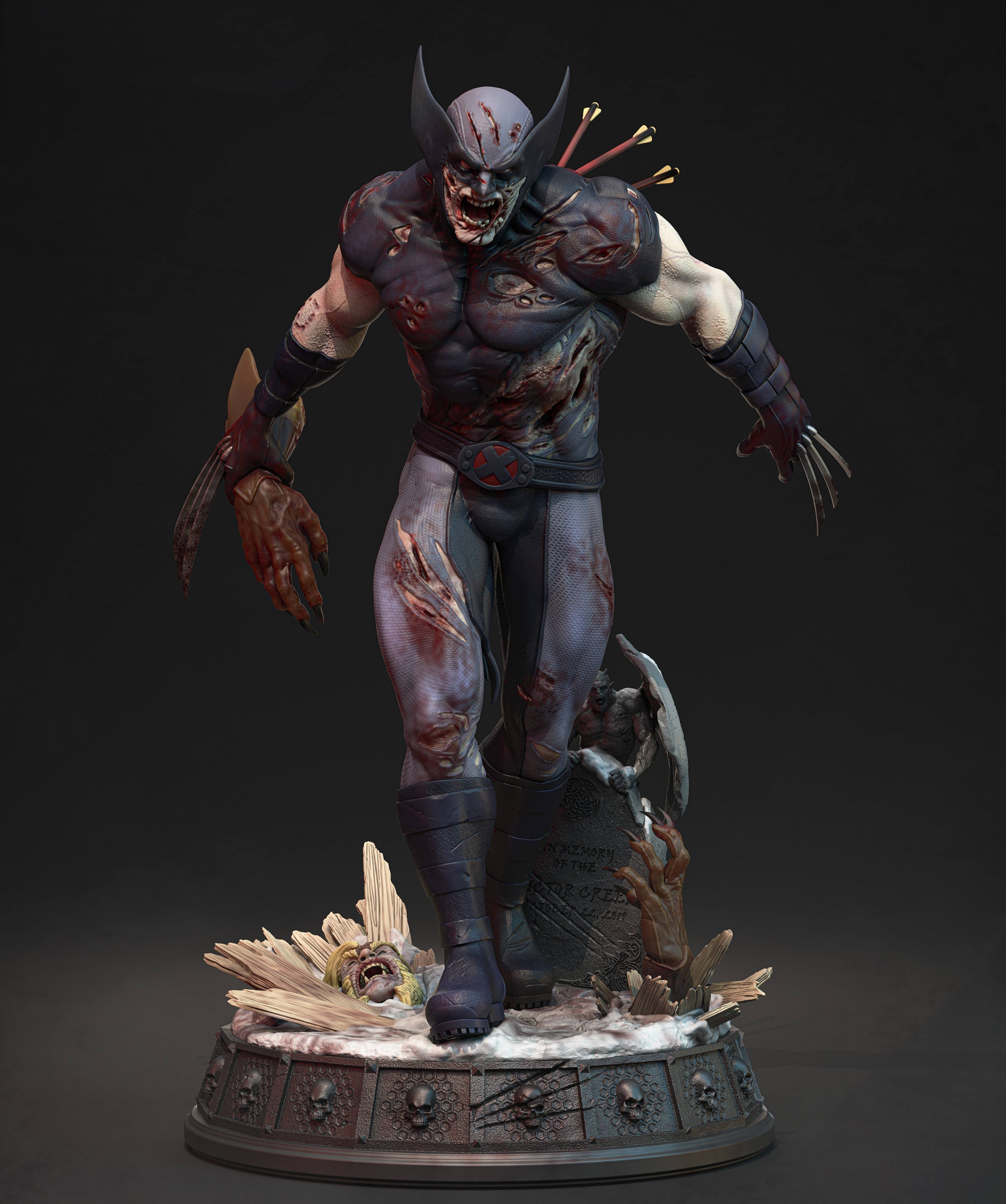 Black Window Figurine
