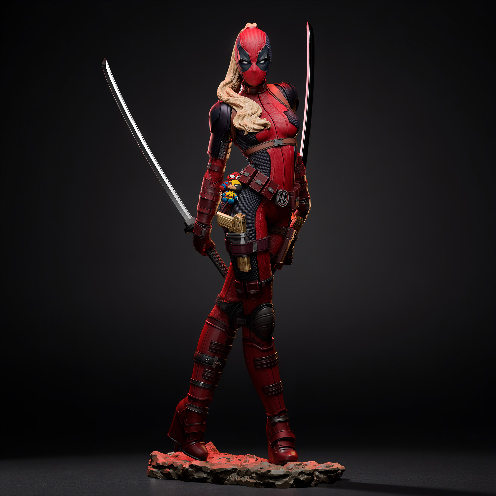 Fichier STL Lady Deadpool