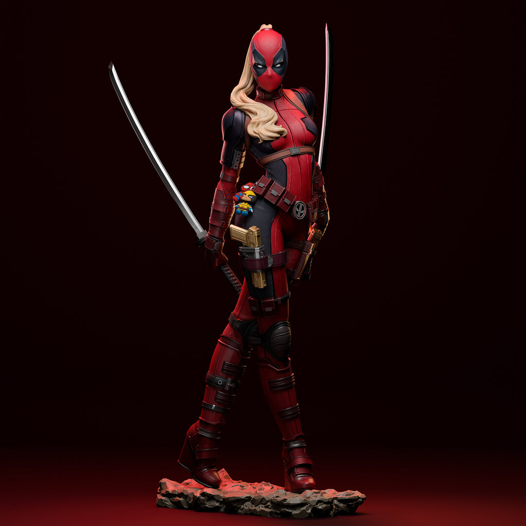 Figurine Lady DEADPOOL - IR3D