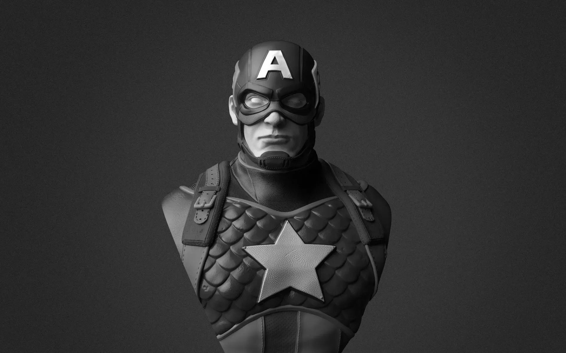 Buste Captain America - IR3D