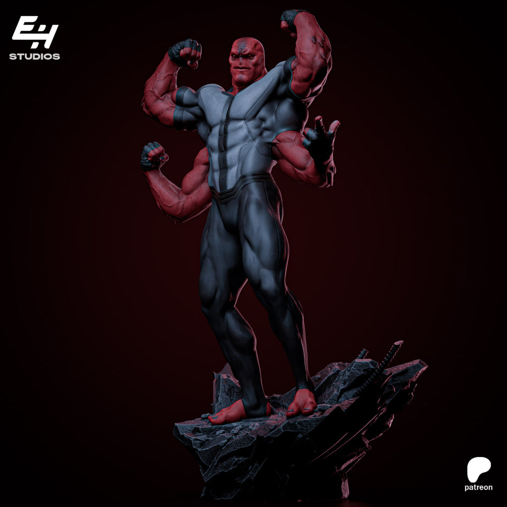 Figurine Four Arms – Ben 10 | Statue Résine 3D Collector IR3D