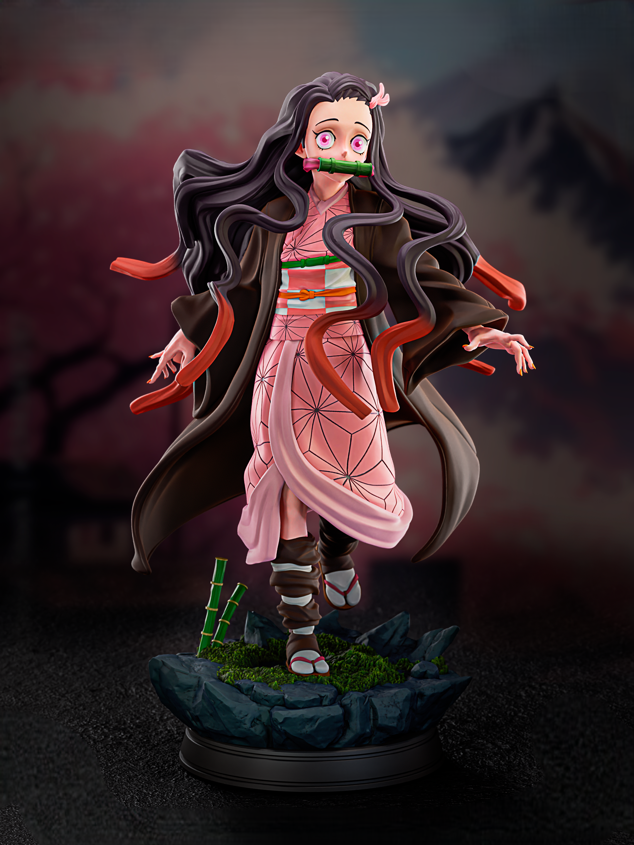 Figurine  Nezuko - Demon Slayer Kimetsu no Yaiba - Manga