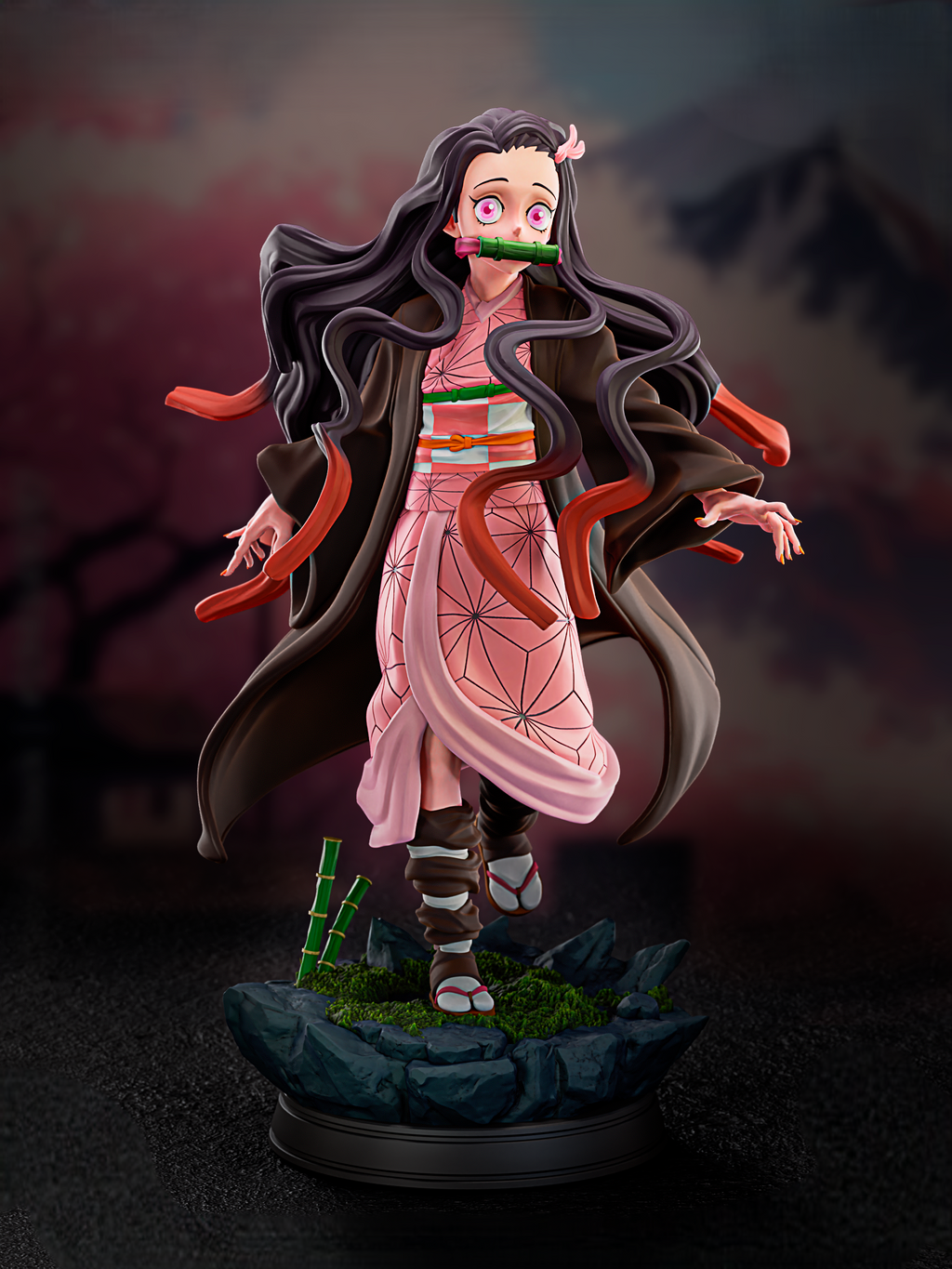 Fichier STL  Nezuko - Demon Slayer Kimetsu no Yaiba - Manga