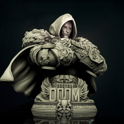 Fichier STL Buste Dr Doom Marvel – modèle 3D