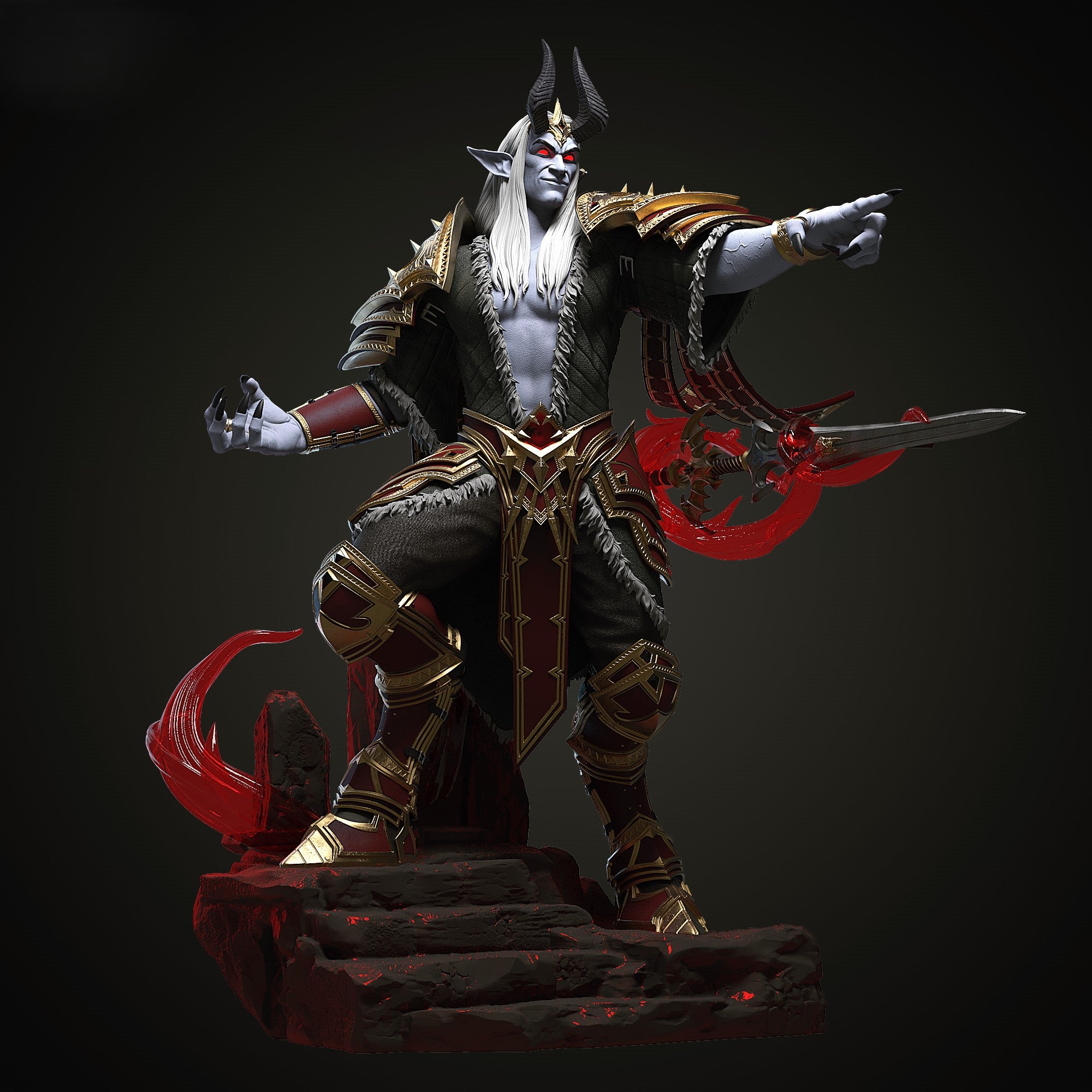 Figurine Denathrius – Statue Collector Inspirée du Souverain des Ombres