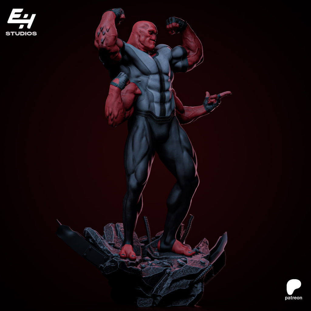 Figurine Four Arms – Ben 10 | Statue Résine 3D Collector IR3D