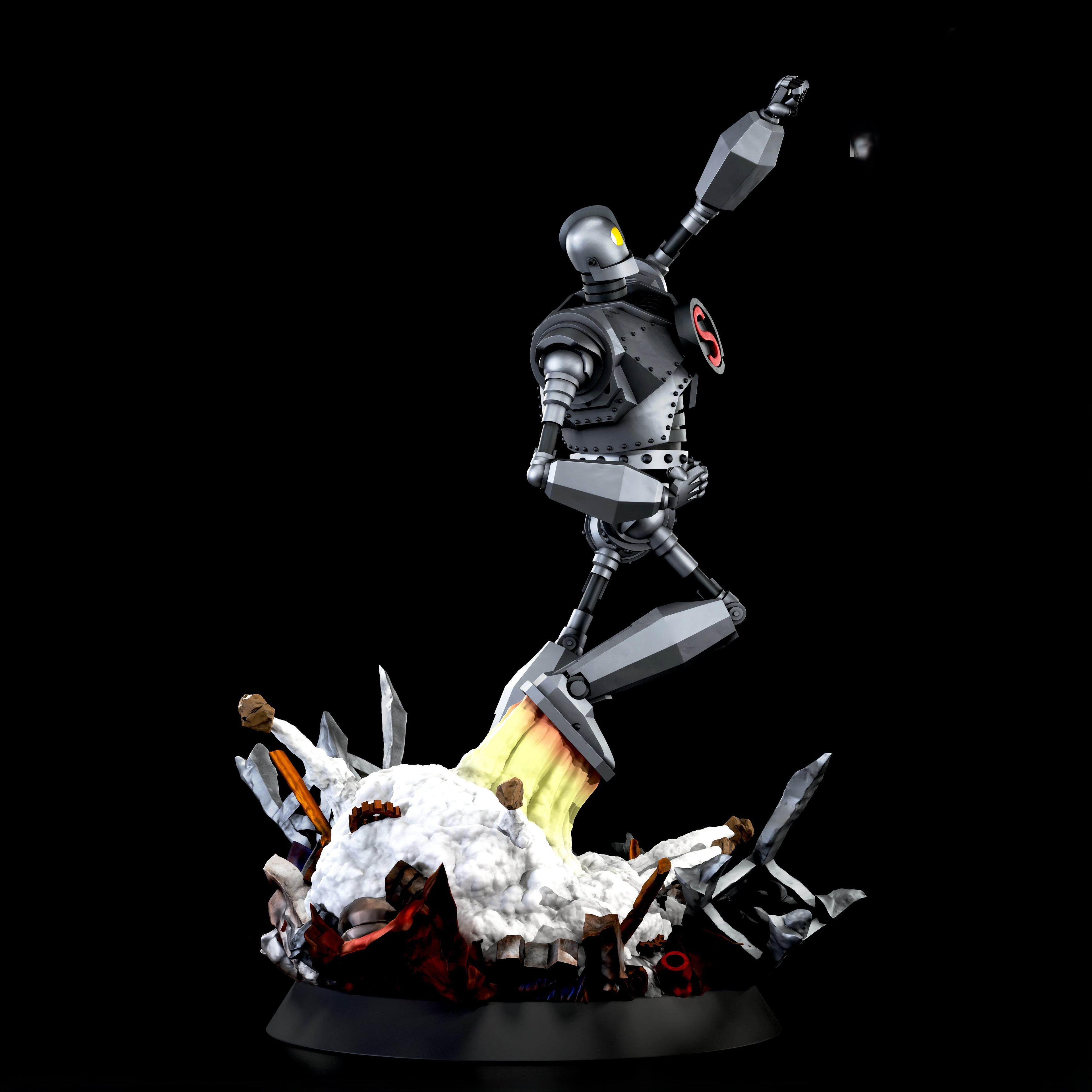 Black Window Figurine