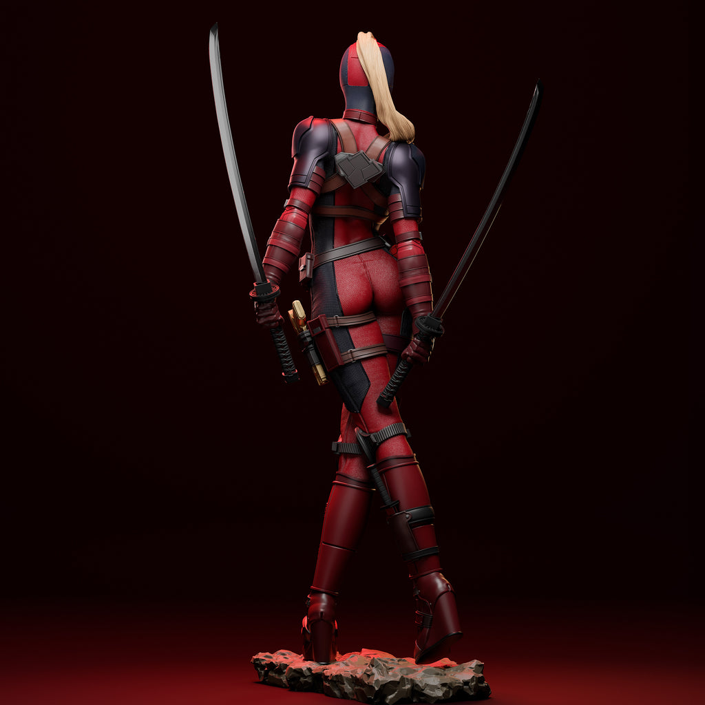 Figurine Lady DEADPOOL - IR3D