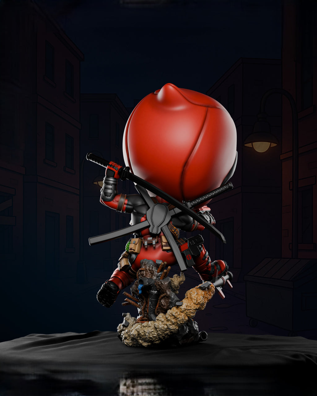 Black Window Figurine