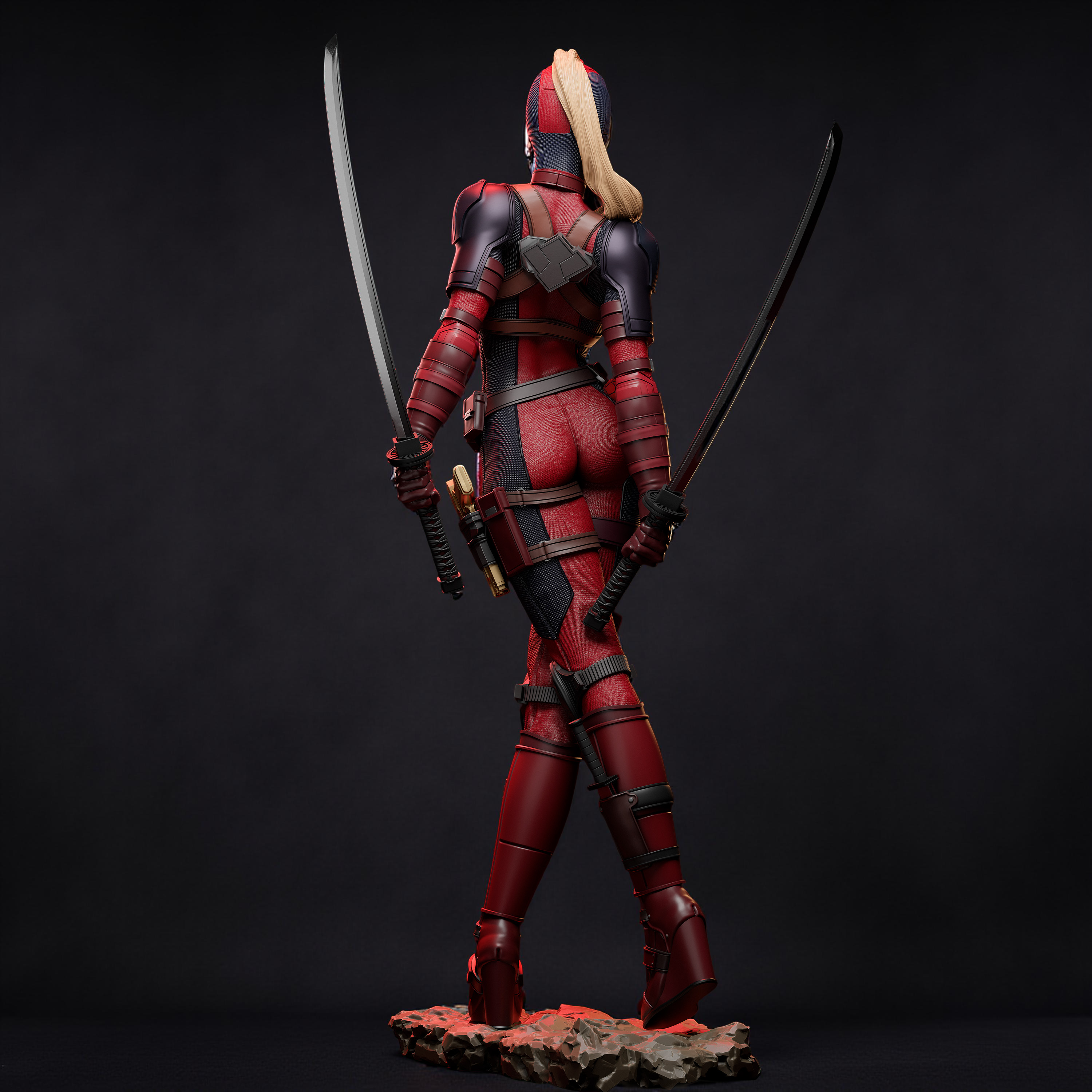 Fichier STL Lady Deadpool