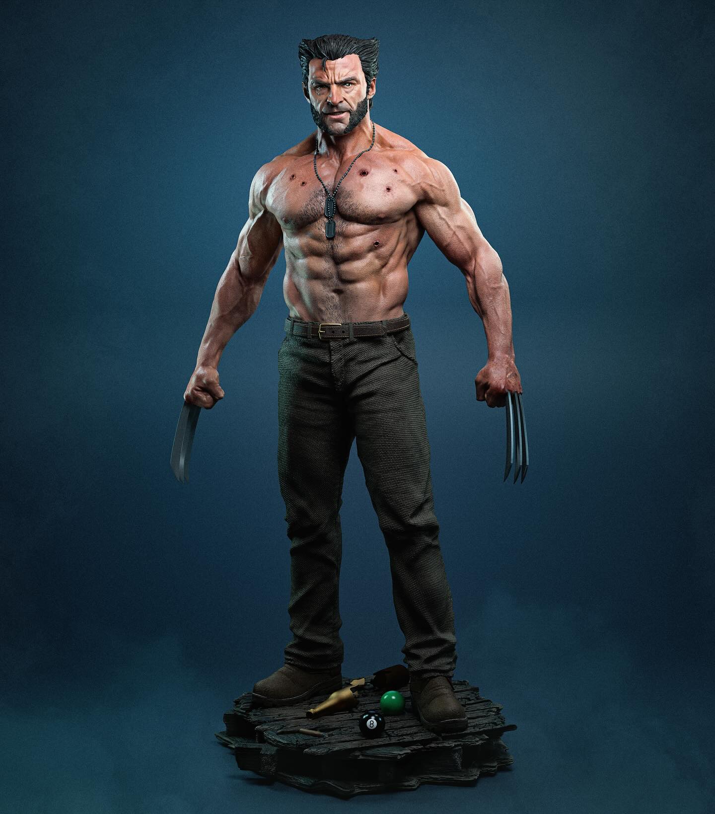 Figurine Wolverine – Marvel Comics – Statue Résine 3D Haute Définition