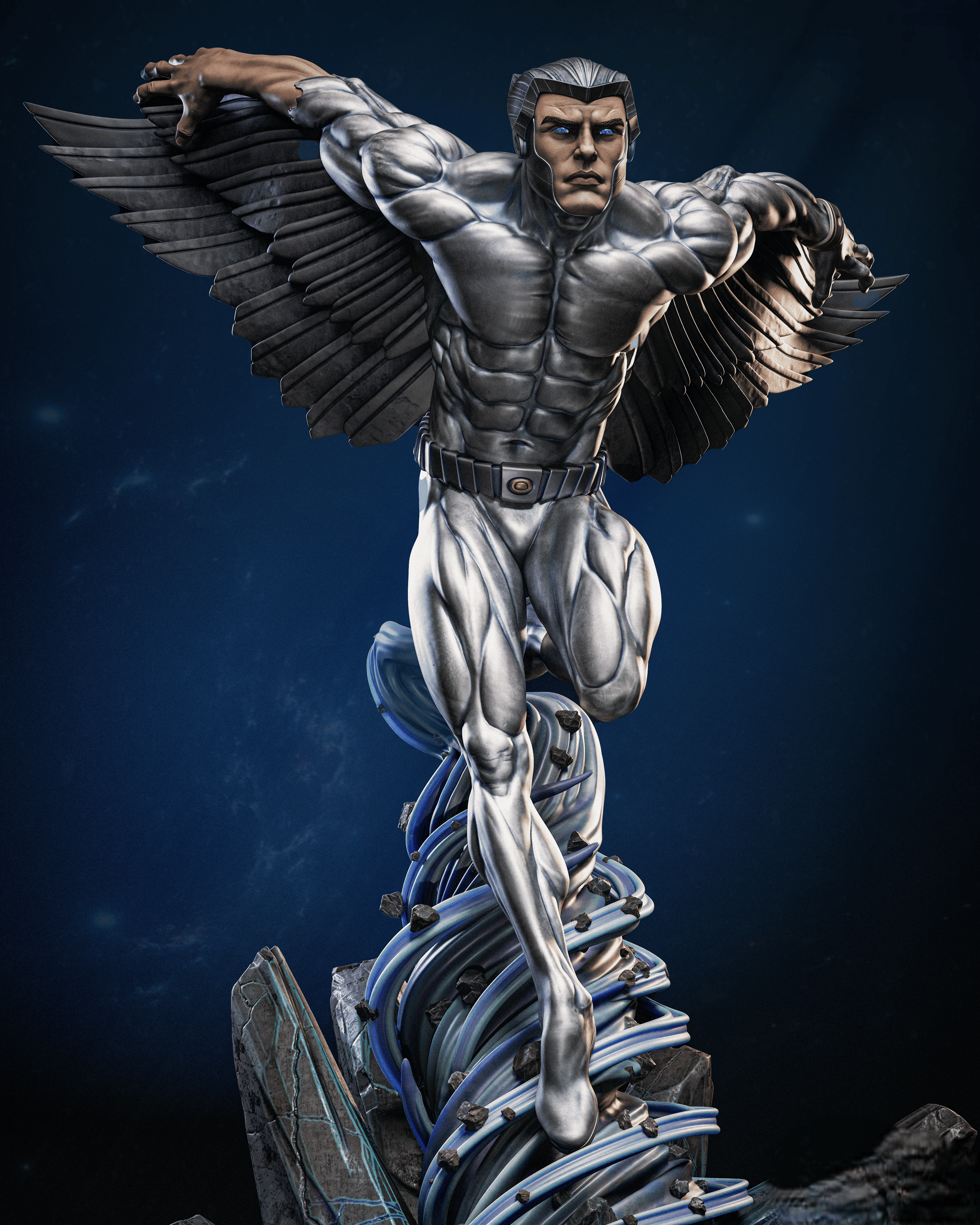 Figurine Hawkman – Statue Collector Inspirée du Guerrier Ailé