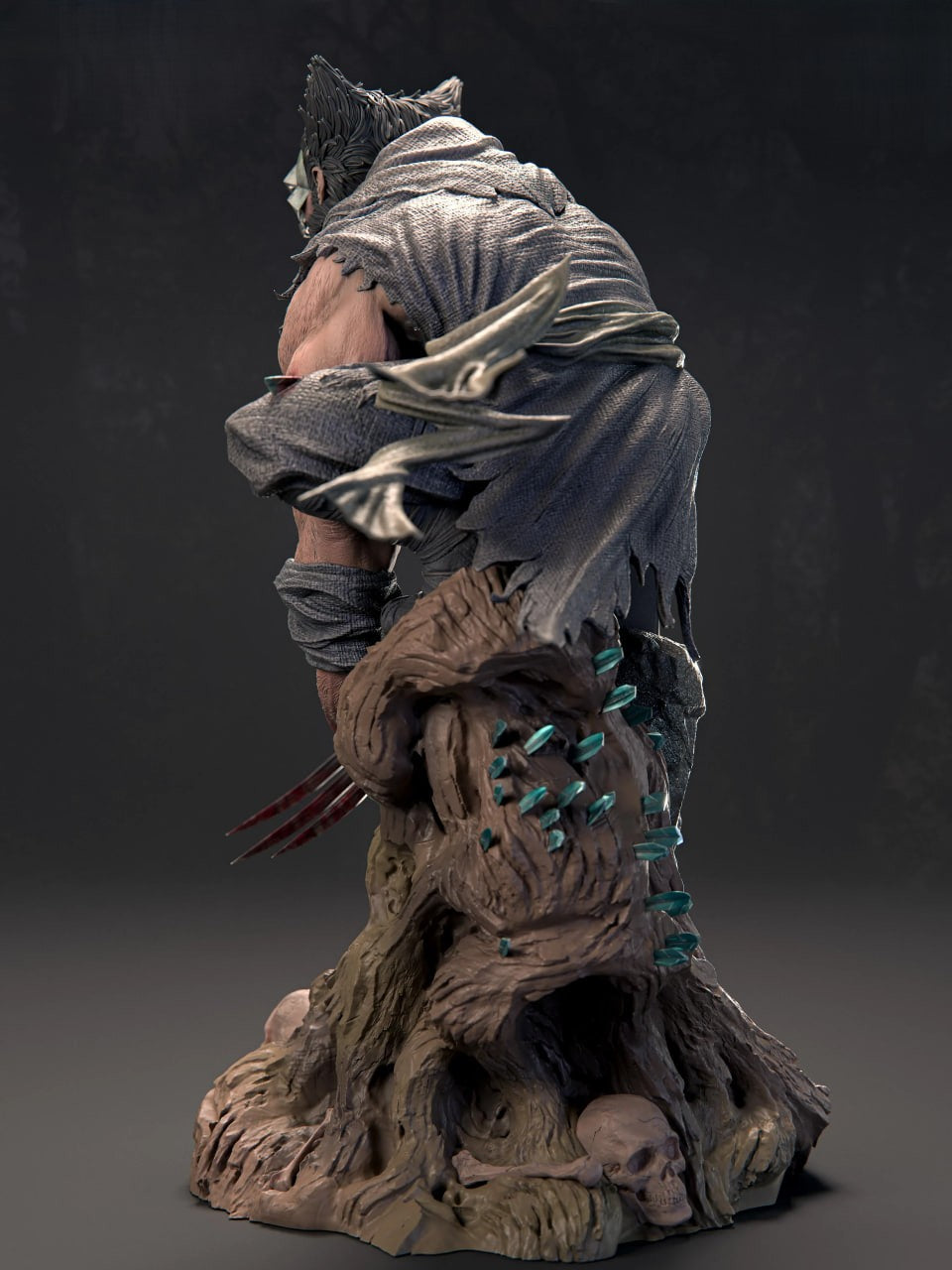 Figurine Exodian Wolverine  | Statue de Collection en Résine IR3D