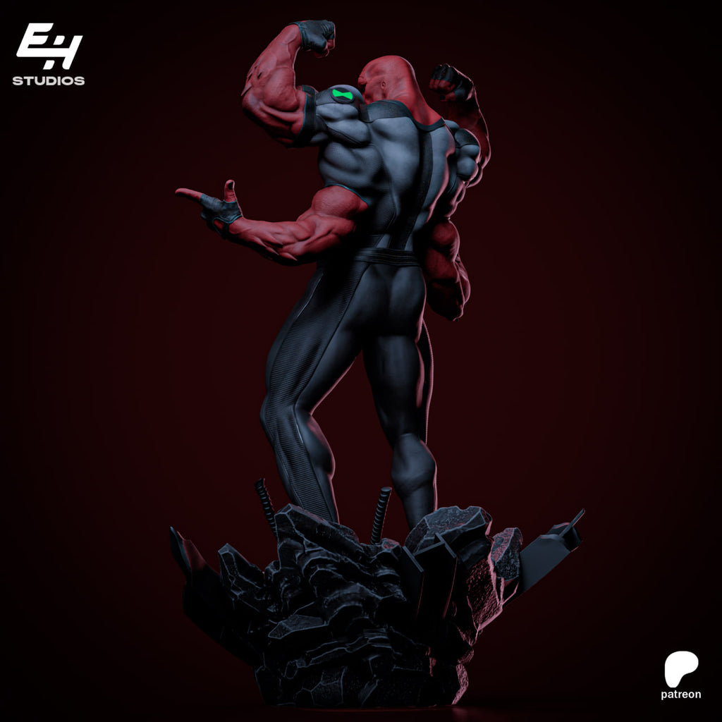 Figurine Four Arms – Ben 10 | Statue Résine 3D Collector IR3D