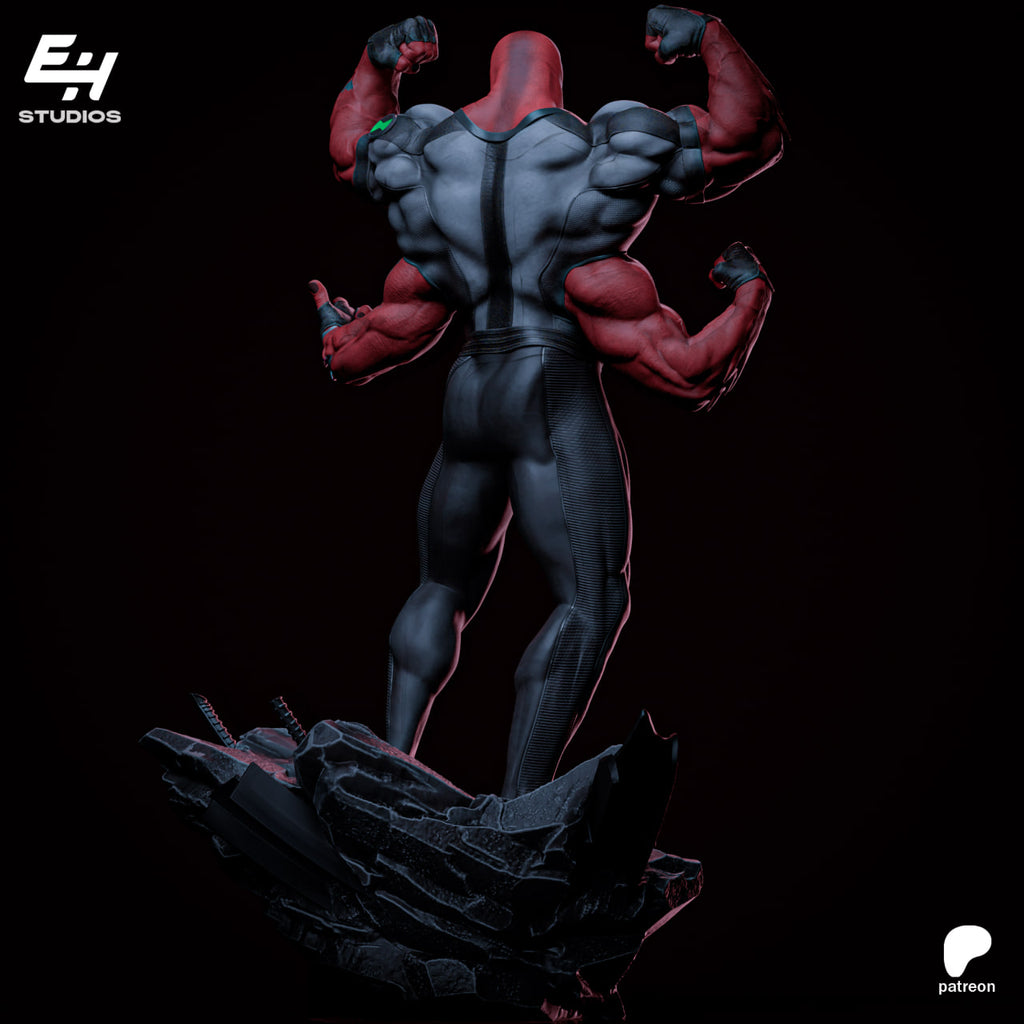 Figurine Four Arms – Ben 10 | Statue Résine 3D Collector IR3D