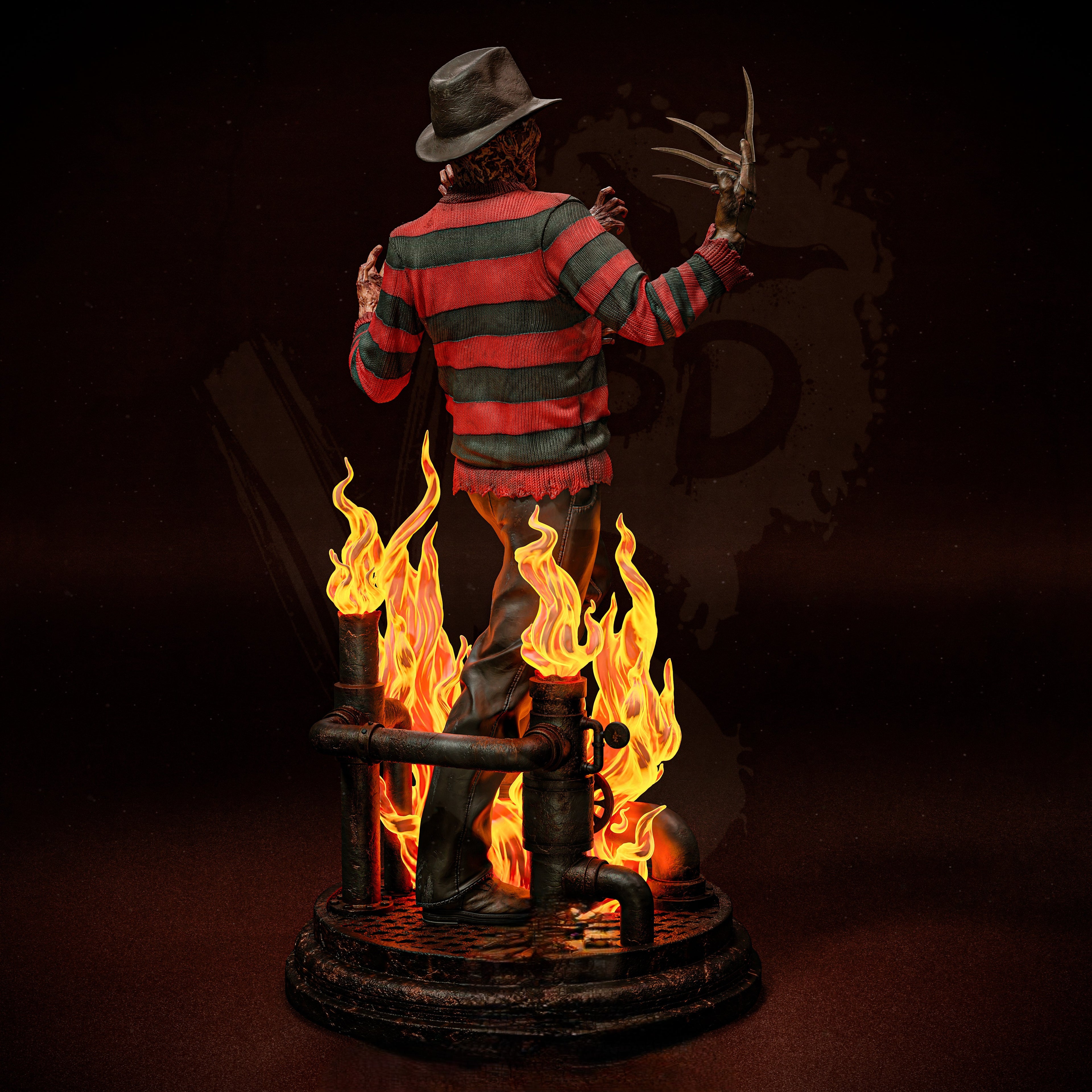 Figurine Freddy Krueger – A Nightmare on Elm Street | Statue de Collection en Résine IR3D
