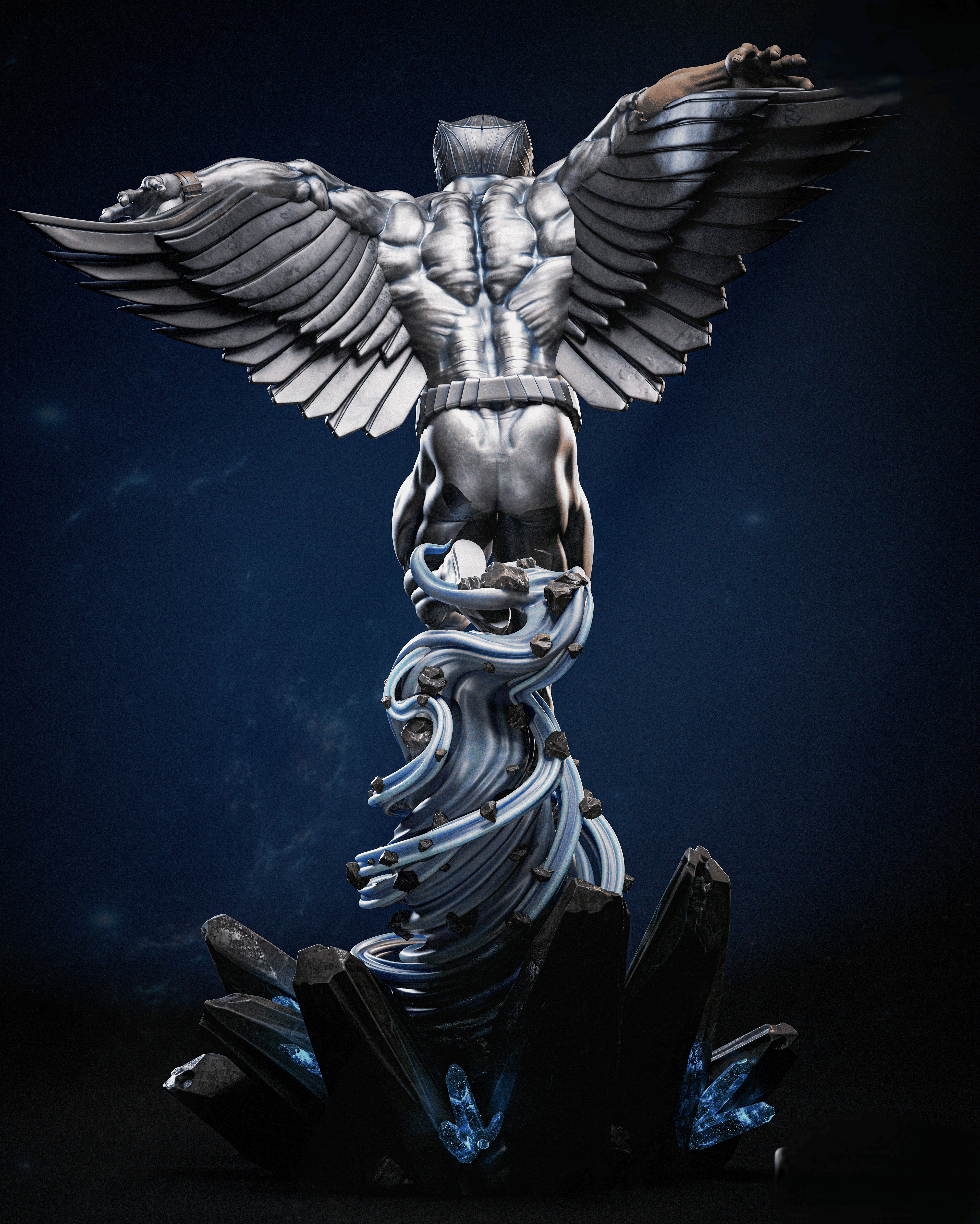 Figurine Hawkman – Statue Collector Inspirée du Guerrier Ailé