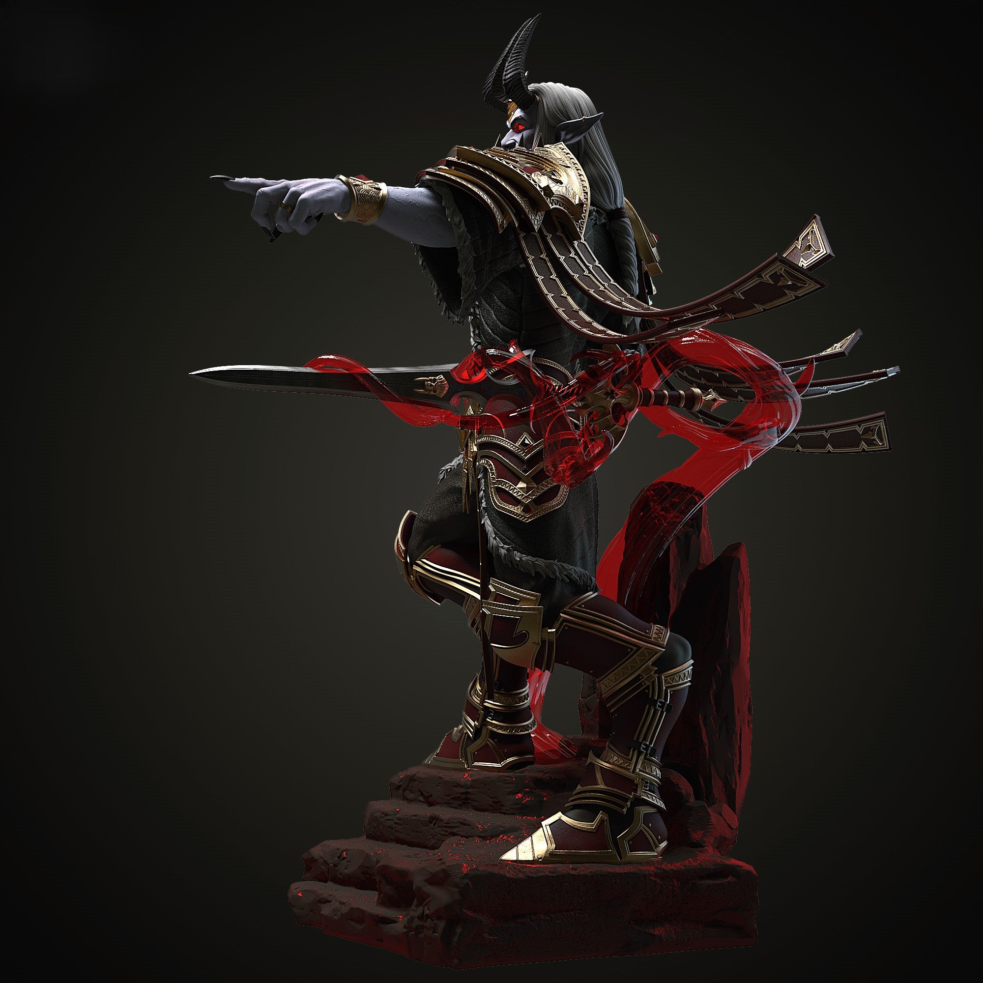 Figurine Denathrius – Statue Collector Inspirée du Souverain des Ombres