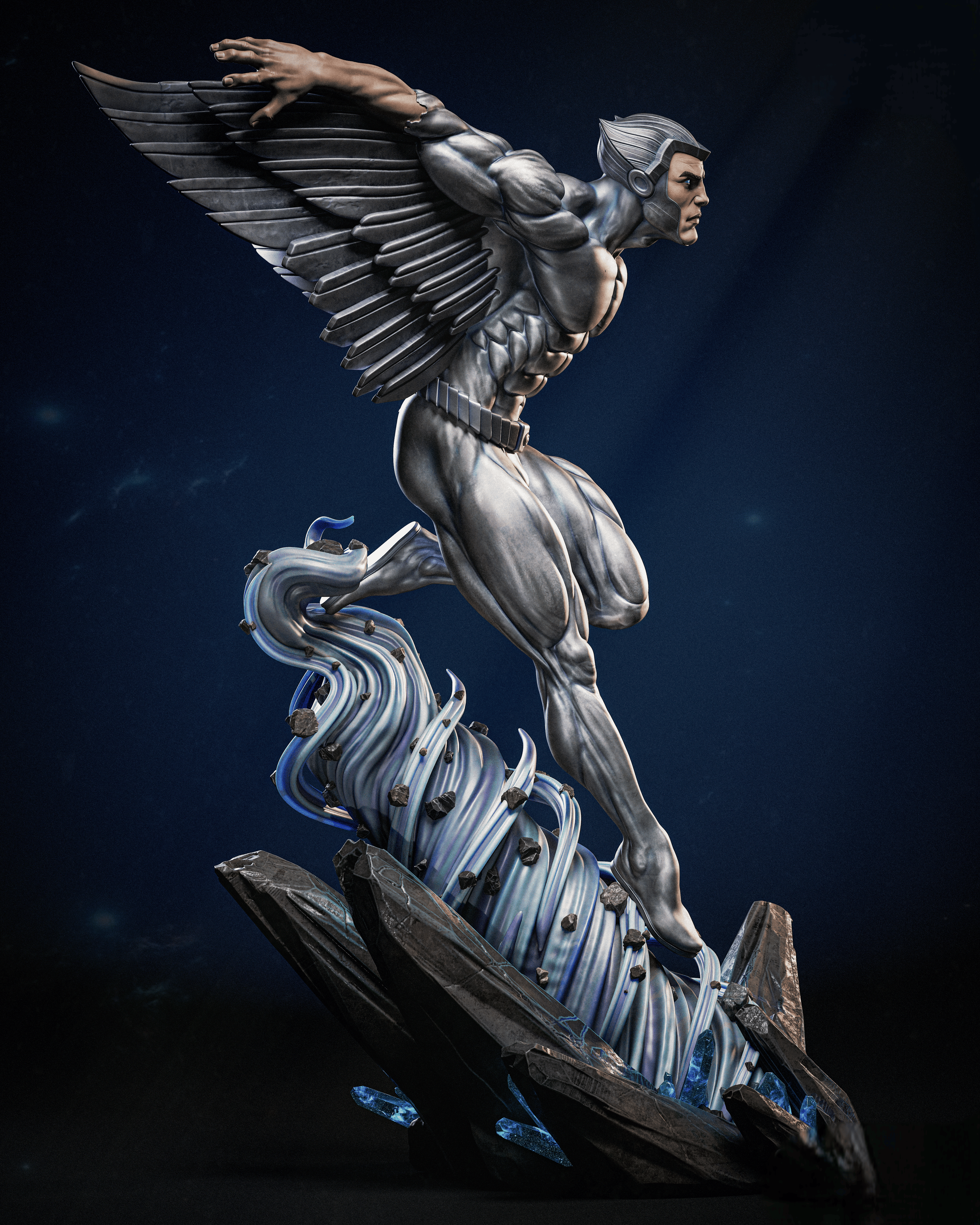 Figurine Hawkman – Statue Collector Inspirée du Guerrier Ailé