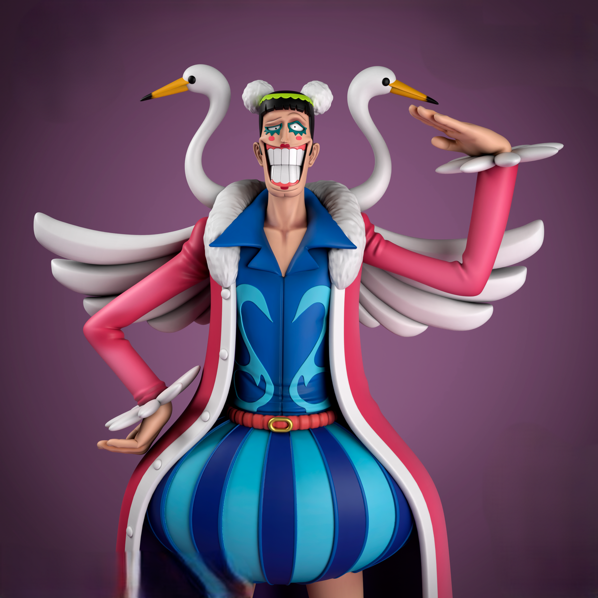 Figurine Bentham (Mr. 2 Bon Clay) – One Piece | Résine 3D IR3D
