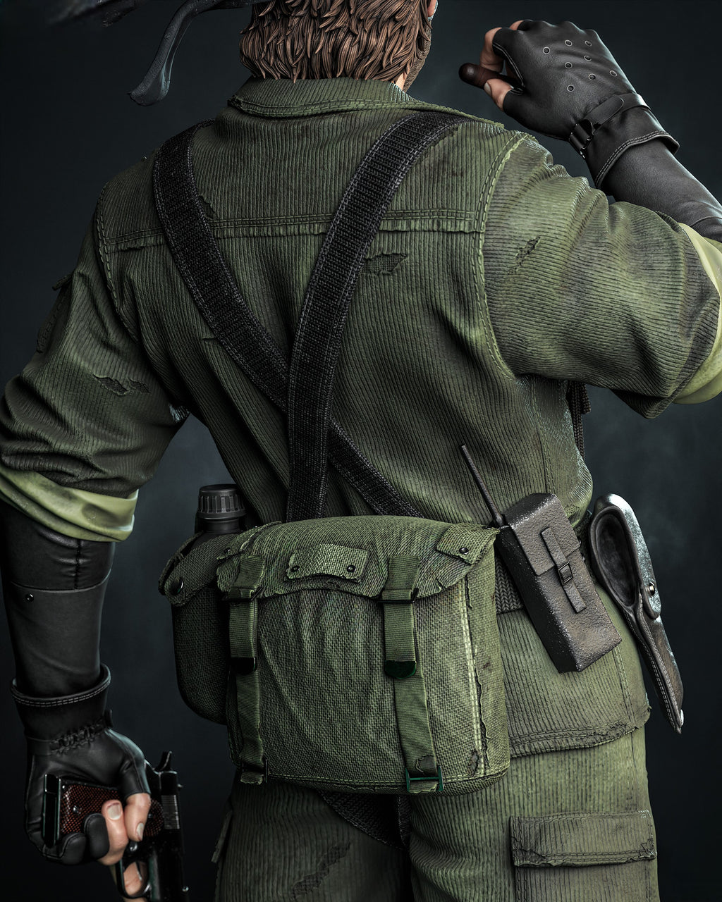 Figurine Big Boss Metal Gear Solid – Statue 3D Gaming Premium – Tactical Soldier