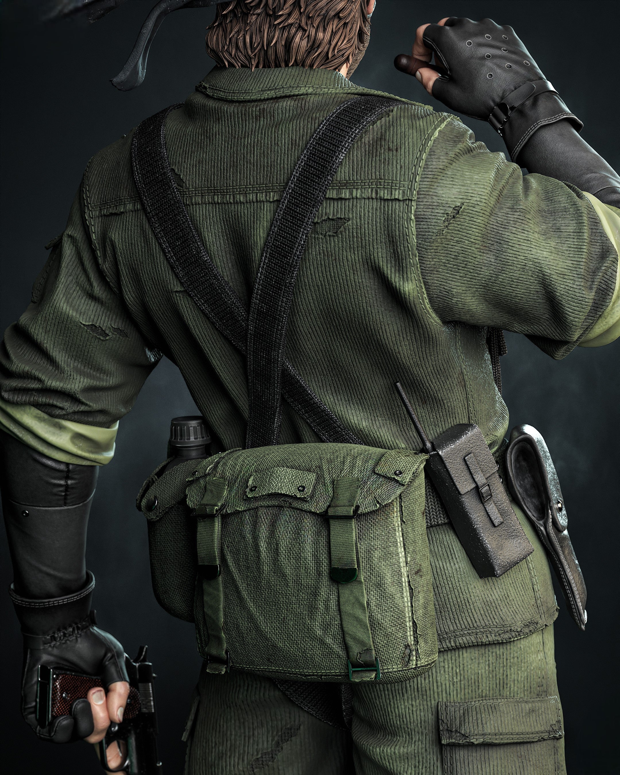 Figurine Big Boss Metal Gear Solid – Statue 3D Gaming Premium – Tactical Soldier