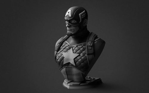 Fichier STL Buste Captain America