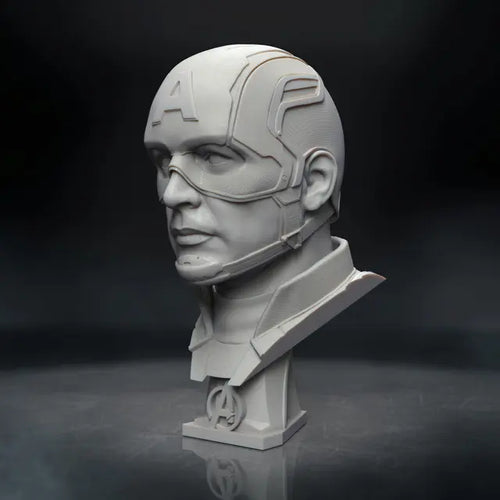 Fichier STL Captain America Head Marvel – modèle 3D