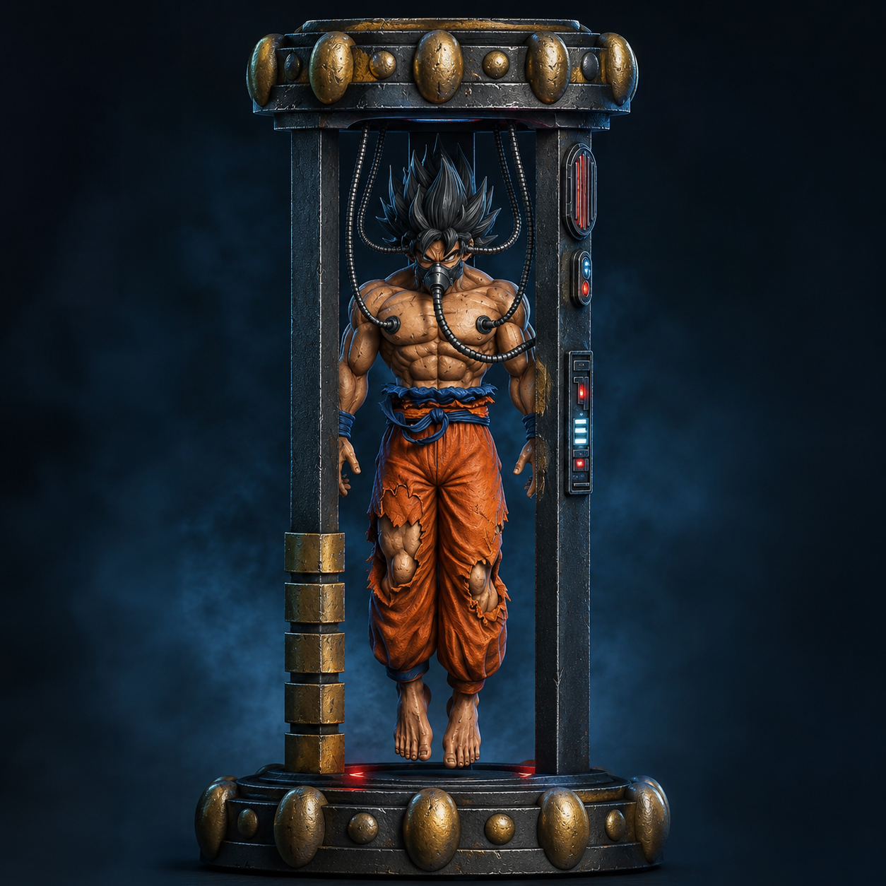 Figurine Guerrier Saiyan en Chambre de Régénération