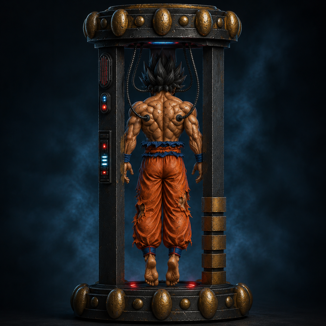 Figurine Guerrier Saiyan en Chambre de Régénération
