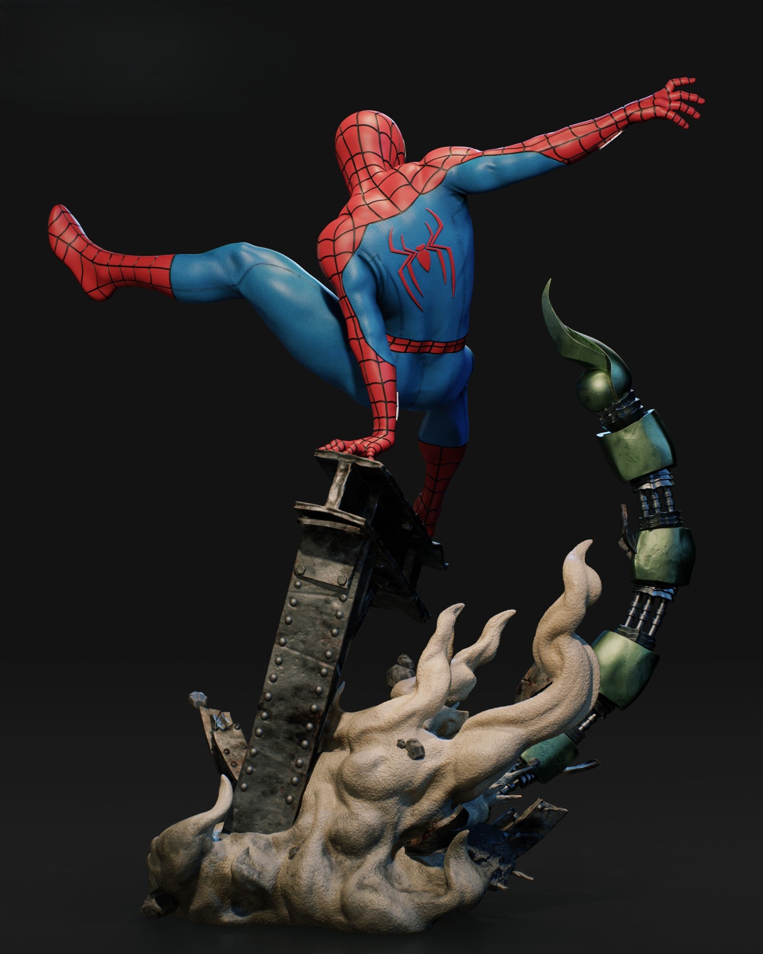 Figurine Spider-Man – Statue de Collection en Résine IR3D