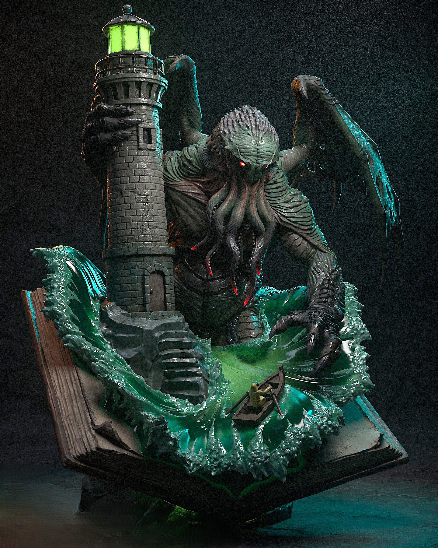 Figurine Cthulhu – Statue Résine Lovecraft