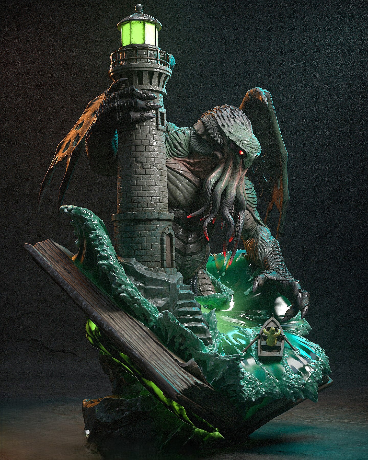 Figurine Cthulhu – Statue Résine Lovecraft