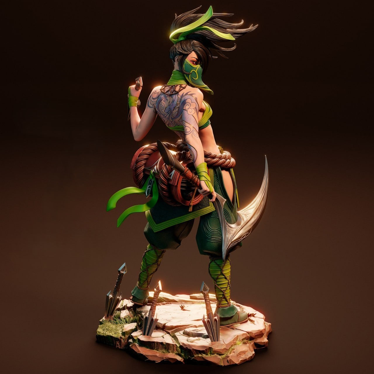 Figurine Akali – League of Legends | Statue de Collection en Résine IR3D