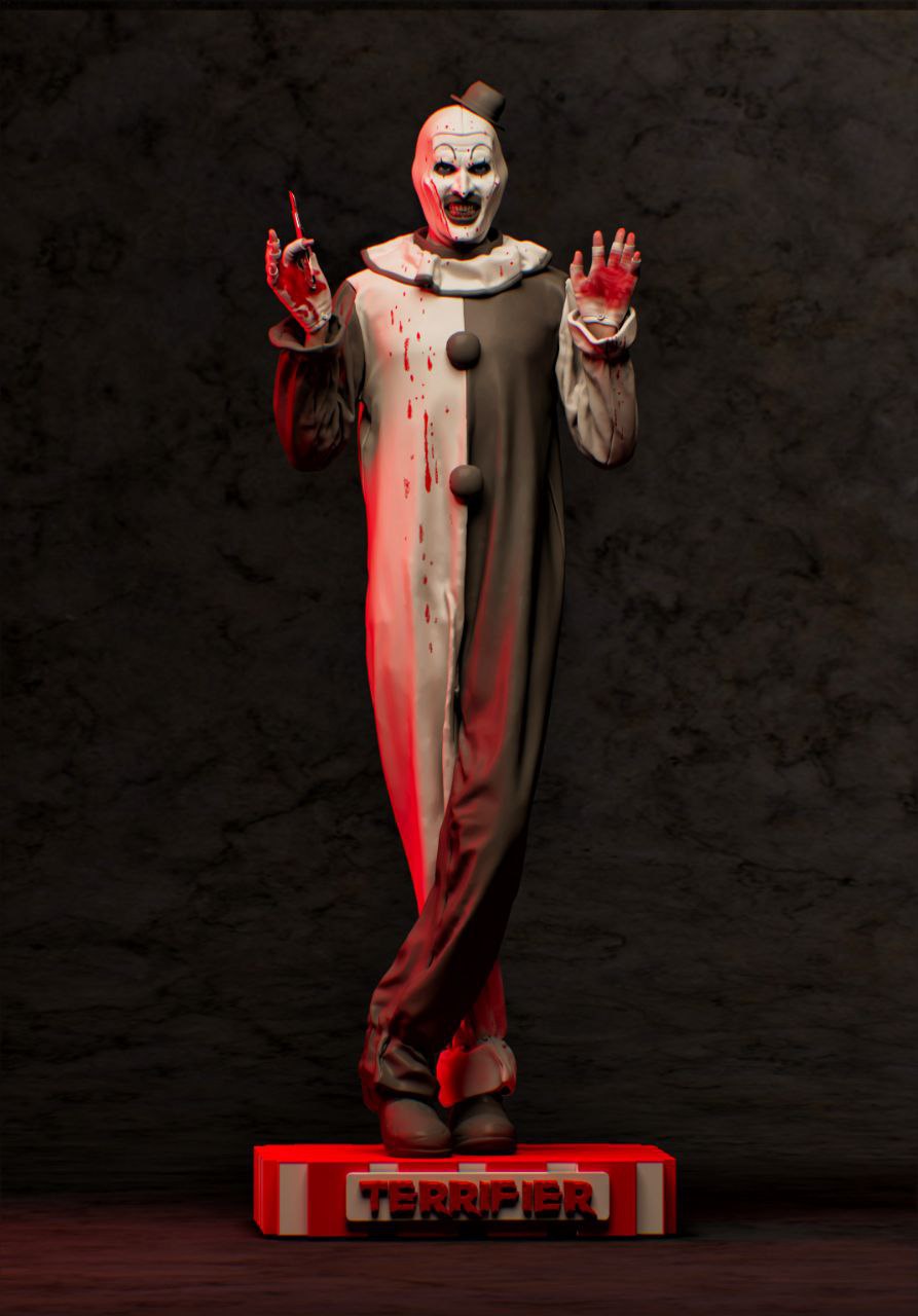 Figurine Art the Clown – Terrifier – Statue Résine 3D Haute Définition