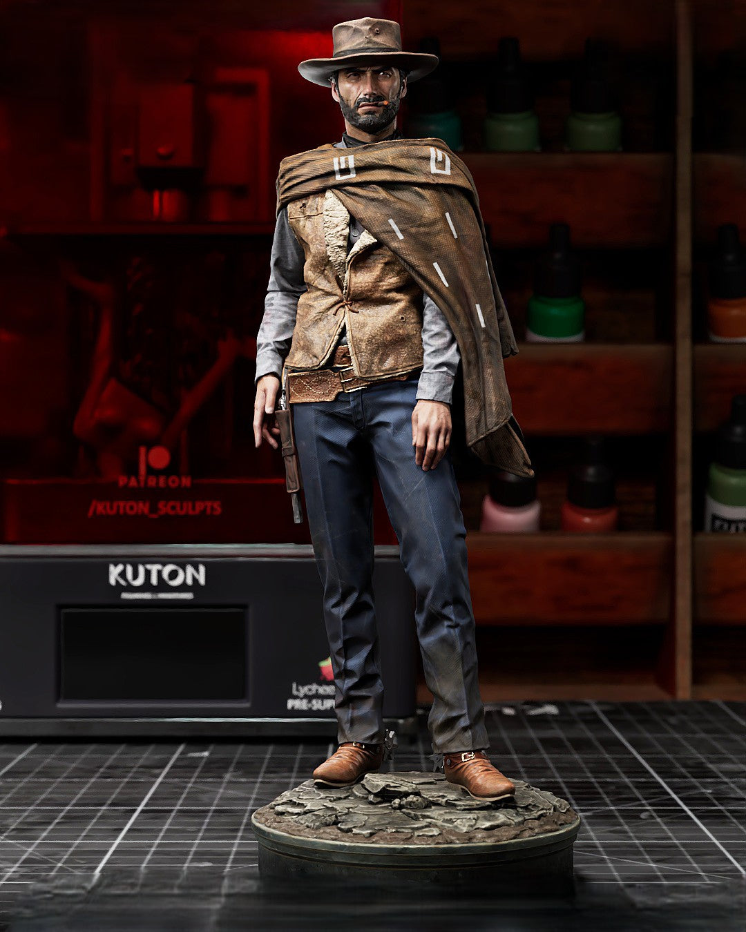 Figurine Clint Eastwood – Le Bon, la Brute et le Truand IR3D
