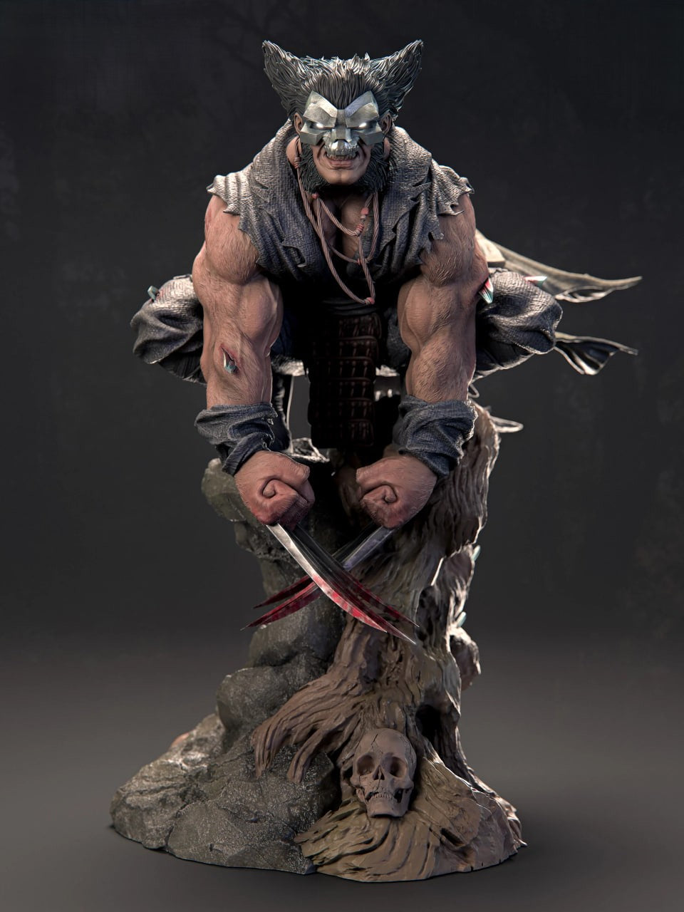 Figurine Exodian Wolverine  | Statue de Collection en Résine IR3D
