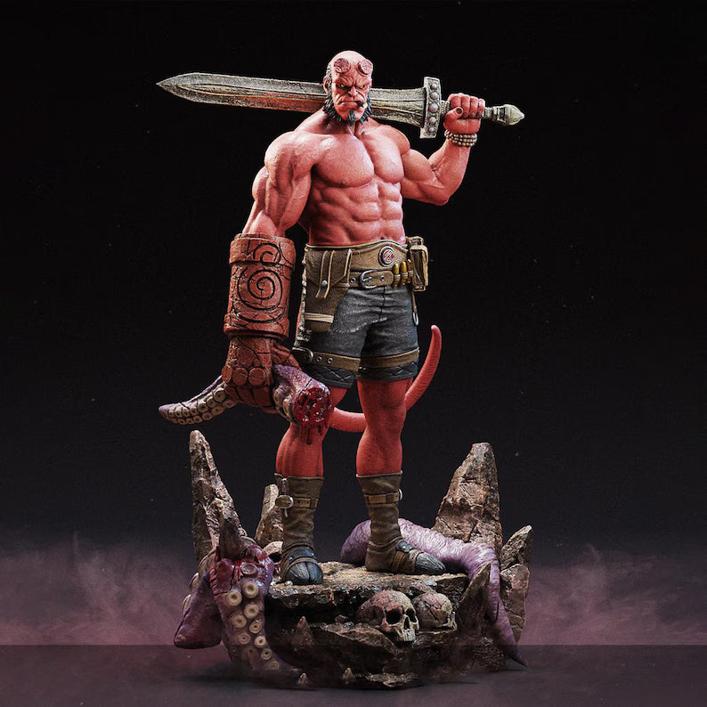 Figurine Hellboy – Statue Résine 3D Collector Inspirée des Comics Hellboy IR3D