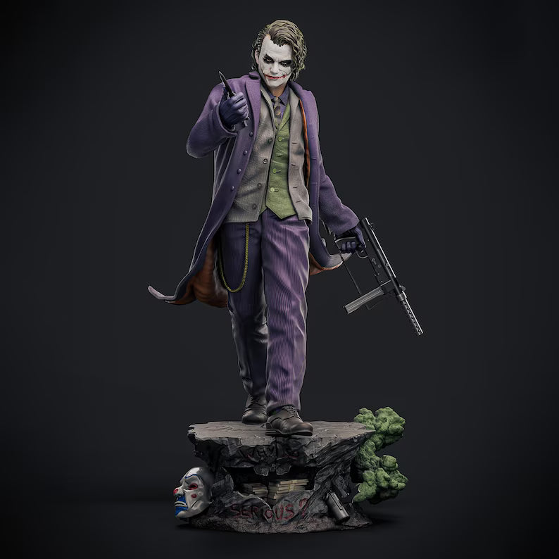 Figurine Joker – The Dark Knight – Statue Résine 3D Haute Définition